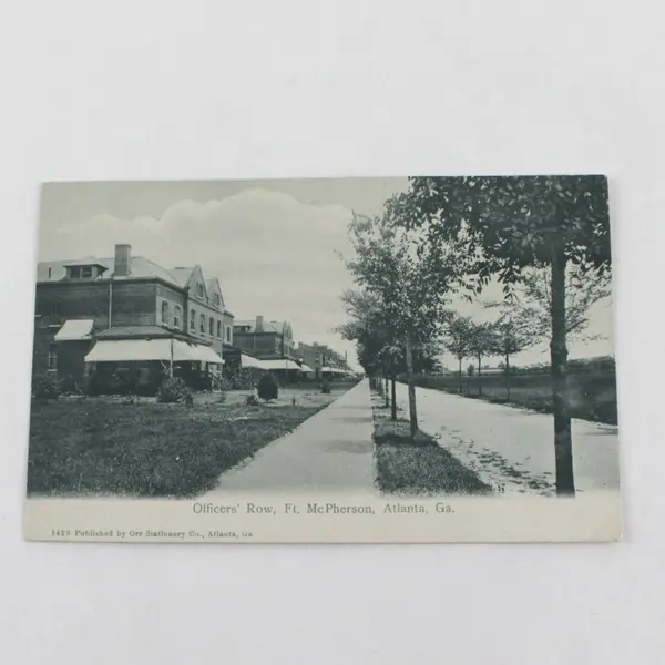 1905 Officers' Row Ft McPherson Atlanta Georgia Litho Postcard Orr Stationery Co
