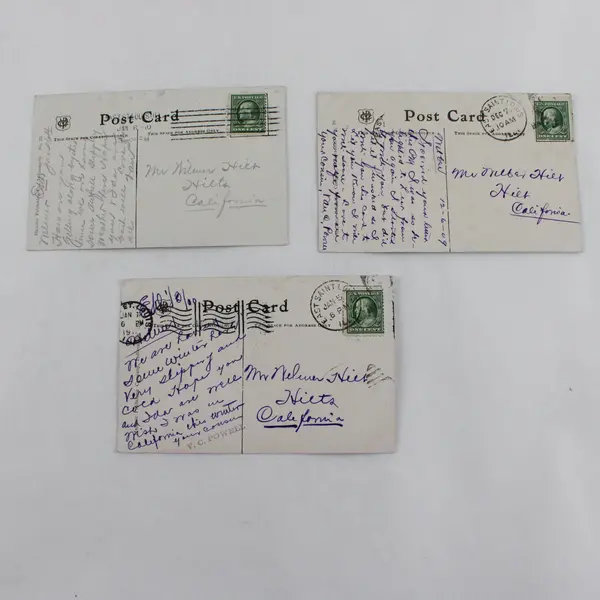 Lot Of 3 Indianapolis Indiana Buildings Litho Postcards 1909-10 Used