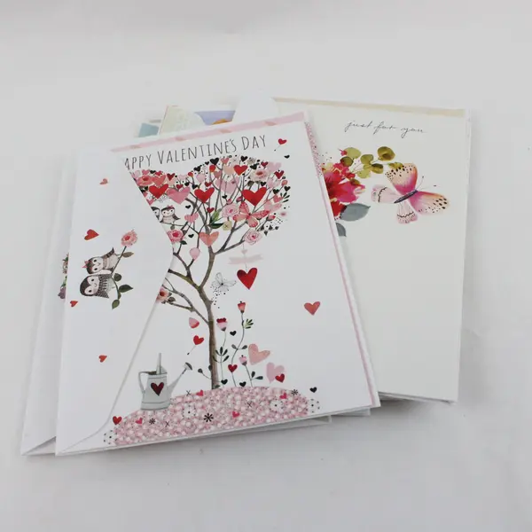 Lot of 17 Unused Floral Butterfly Greeting Cards w/ Envelopes Assorted
