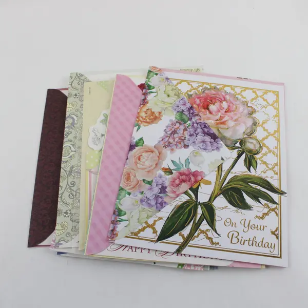 Lot of 17 Unused Floral Butterfly Greeting Cards w/ Envelopes Assorted