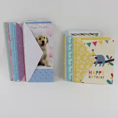 Lot of 25 Cute Colorful Birthday Cards with Envelopes