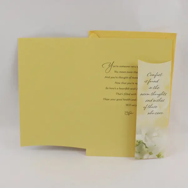 Hallmark Connections Sincere Get Well Card with Envelope UNUSED