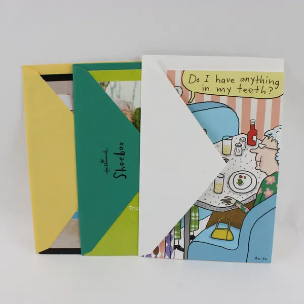 Lot of 3 Hallmark Shoebox Funny Greeting Cards w/ Envelopes