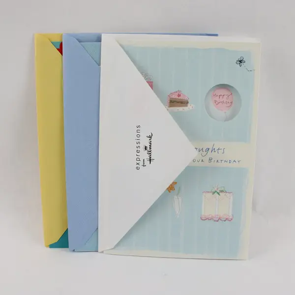 Lot of 3 Hallmark Birthday Cards with Envelopes UNUSED