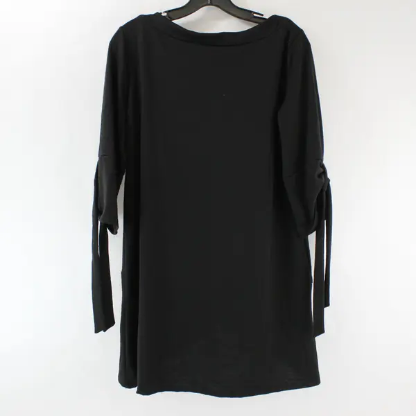 Moa Collection Black Half-Sleeve Mini Shift Dress Women's Medium