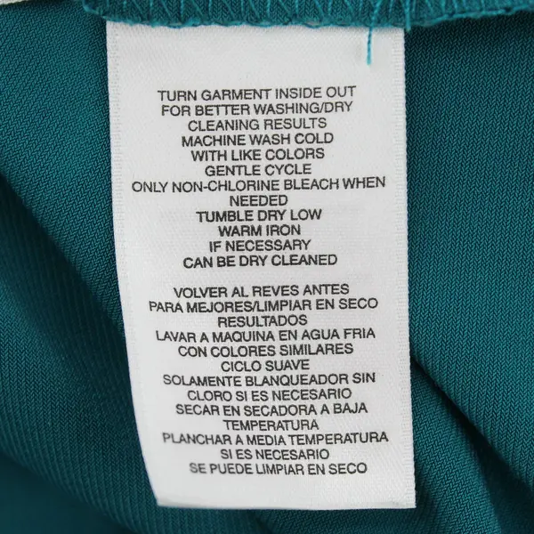 Jones Studio Teal Square Neck Cap Sleeve Women's Top XL