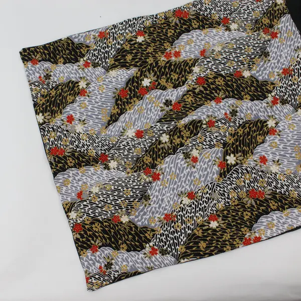 Asian-Inspired Patchwork Rectangle Scarf 12"x57"