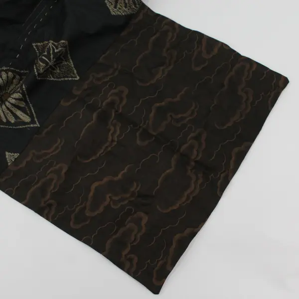 Asian-Inspired Patchwork Rectangle Scarf 12"x57"