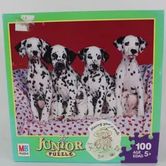 MB Puzzle Junior 100 Piece Dalmatian Puppies Jigsaw Puzzle Complete