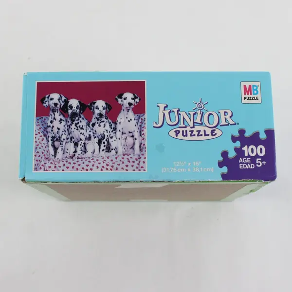MB Puzzle Junior 100 Piece Dalmatian Puppies Jigsaw Puzzle Complete