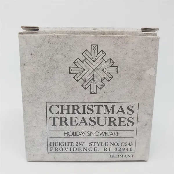 Gorham Christmas Treasures Holiday Snowflake C543 Ornament