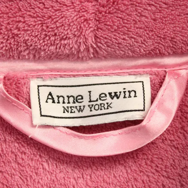 Anne Lewin New York Pink Fuzzy Robe Womens Estimated Large Tie