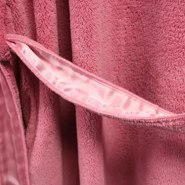 Anne Lewin New York Pink Fuzzy Robe Womens Estimated Large Tie