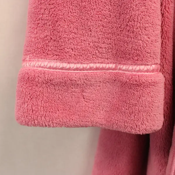 Anne Lewin New York Pink Fuzzy Robe Womens Estimated Large Tie