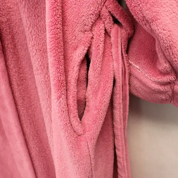 Anne Lewin New York Pink Fuzzy Robe Womens Estimated Large Tie