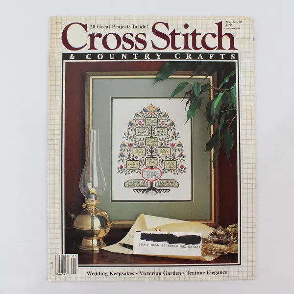 Lot of 4 Vintage 1988 Cross Stitch & Country Crafts Magazines Good