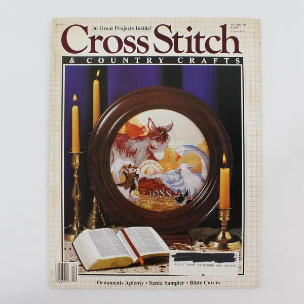 Lot of 4 Vintage 1988 Cross Stitch & Country Crafts Magazines Good