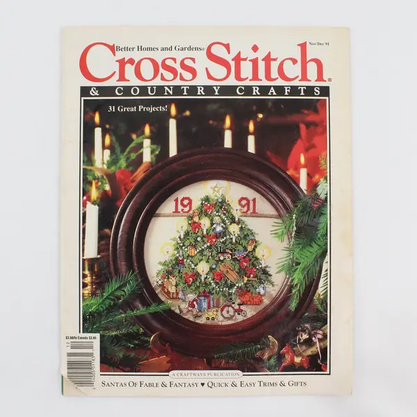 Lot of 5 Vintage 1991 Cross Stitch & Country Crafts Magazines