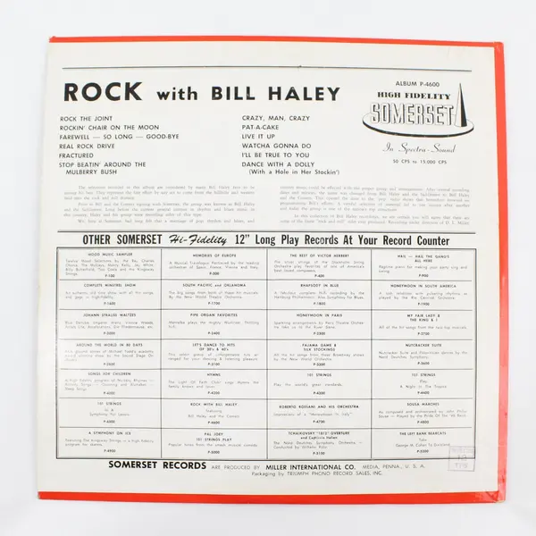 Rock with Bill Haley and the Comets 12"  Vinyl Record