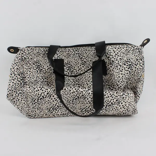 Mali + Lili Cheetah Print Travel Overnight Weekender Bag Purse