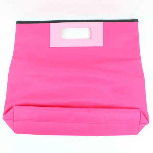 Clinique Single Pocket Hot Pink Handbag Purse 17"