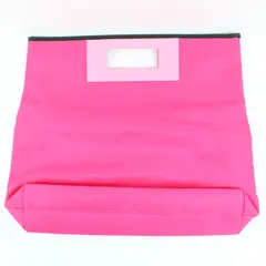 Clinique Single Pocket Hot Pink Handbag Purse 17"
