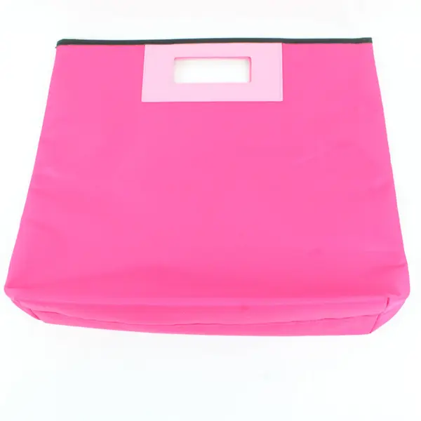 Clinique Single Pocket Hot Pink Handbag Purse 17"