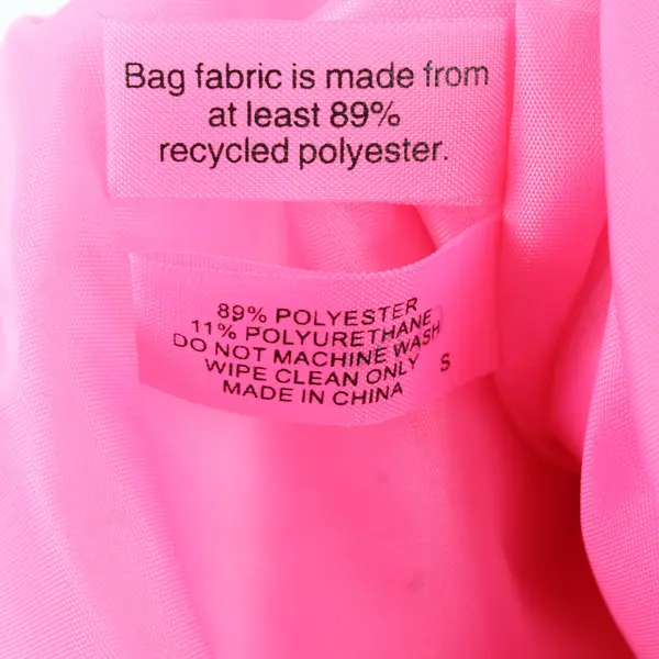 Clinique Single Pocket Hot Pink Handbag Purse 17"