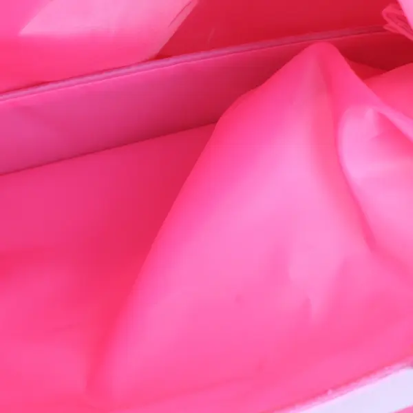 Clinique Single Pocket Hot Pink Handbag Purse 17"