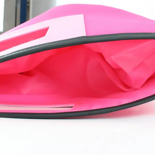 Clinique Single Pocket Hot Pink Handbag Purse 17"