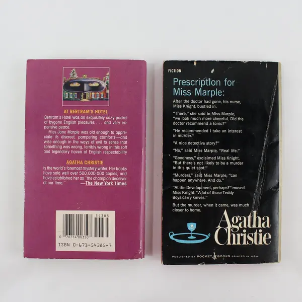 Lot of 2 Agatha Christie Jane Marple PB At Bertram's Hotel & Mirror Crack'd