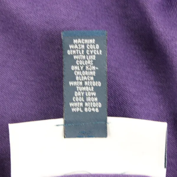 Karen Scott Women's Purple 3/4 Sleeve Cotton Top Petite PM