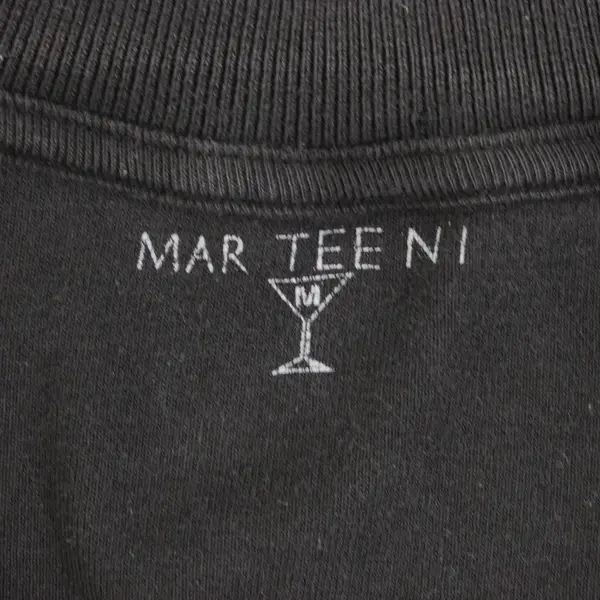 MAR TEE NI Women's Black Collared Long Sleeve Shirt Sz M