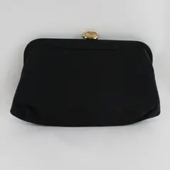 Vintage Morris Moskowitz Black Clutch and Coin Purse