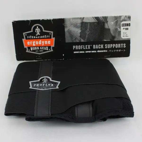Ergodyne Tenacious ProFlex 100 Econo Back Support Belt Black Small