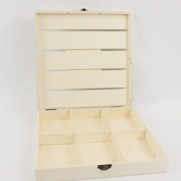 Bonnie & Pop Nut Gift Basket Wooden Box with Metal Latch
