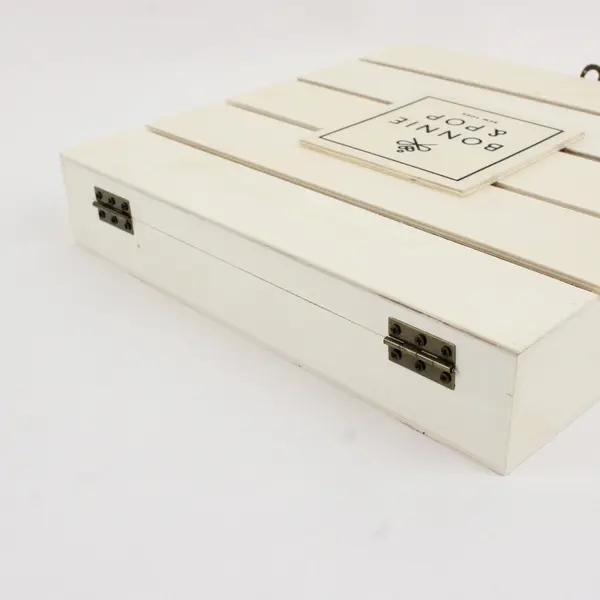 Bonnie & Pop Nut Gift Basket Wooden Box with Metal Latch