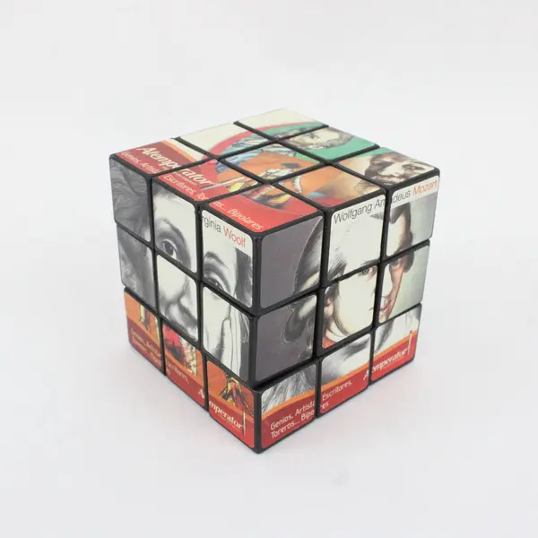 Atemperator 3x3 Photo Puzzle Cube Literary Historical Figures Used