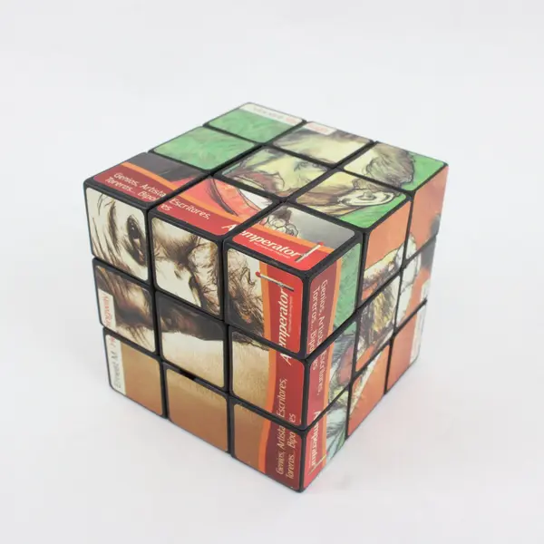 Atemperator 3x3 Photo Puzzle Cube Literary Historical Figures Used