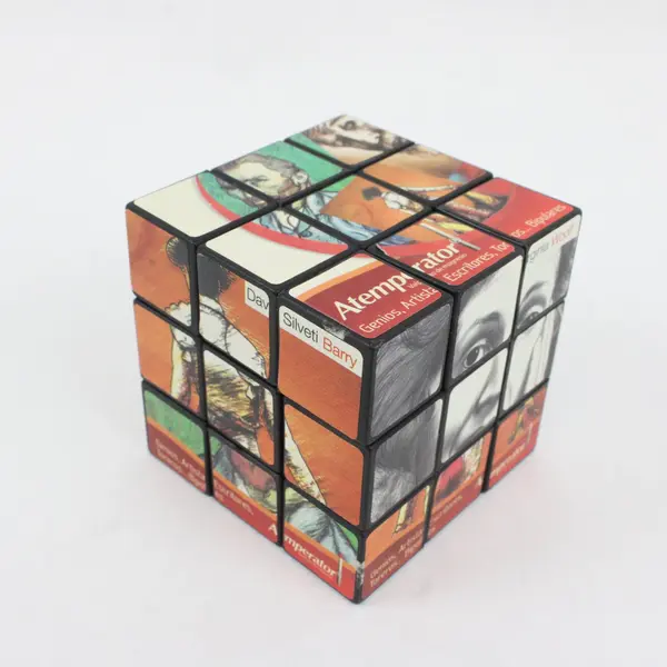 Atemperator 3x3 Photo Puzzle Cube Literary Historical Figures Used