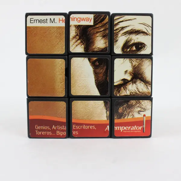 Atemperator 3x3 Photo Puzzle Cube Literary Historical Figures Used