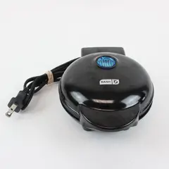 DASH Mini Maker Griddle DMS001BK Black Compact Single Serve