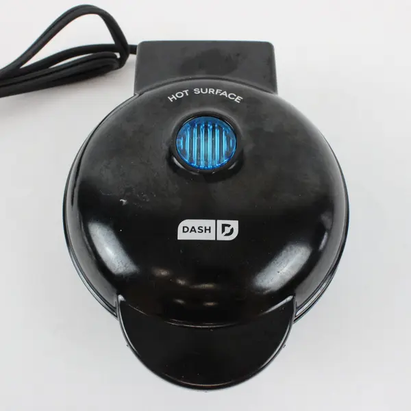 DASH DMW001BK Mini Maker Waffle Maker Black Compact Single Serve