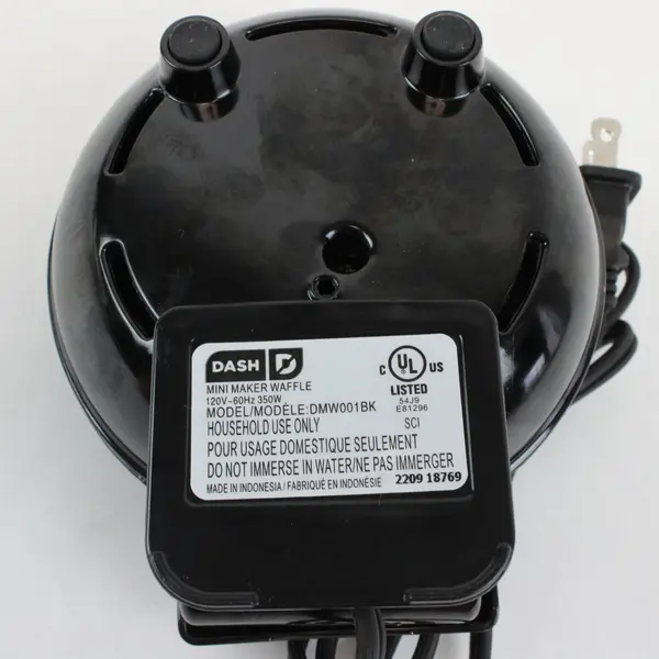 DASH DMW001BK Mini Maker Waffle Maker Black Compact Single Serve