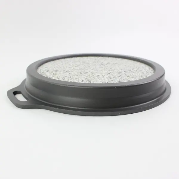 Natural Granite Pizza Stone Speckled Gray Dual Handle 11.5 x 10 x 1.5