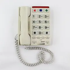 Vtg Radio Shack Big Button Push Button Telephone with Fire Police And Medical