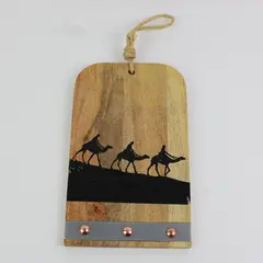 Wooden Three Wise Men Shadow Wall Plaque Nativity Religious Decor