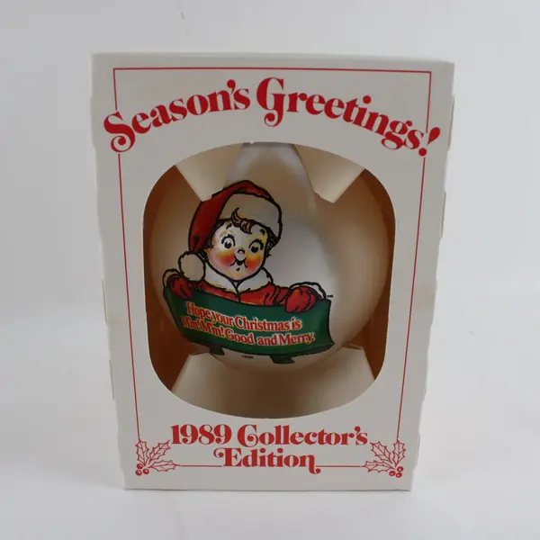 Vintage 1991 Campbell Soup Christmas Ornament in Original Box 
