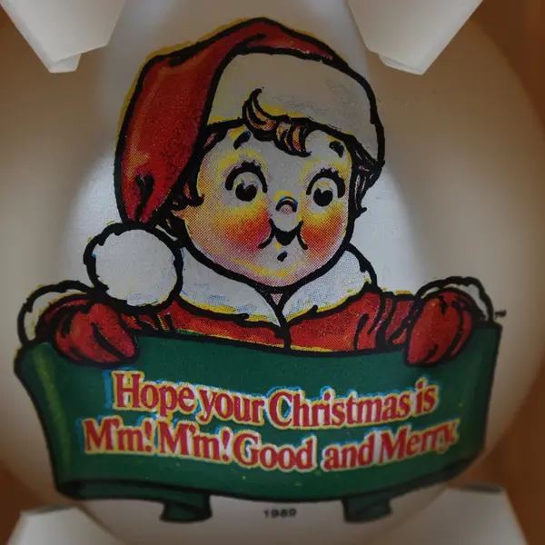 Vintage 1991 Campbell Soup Christmas Ornament in Original Box 