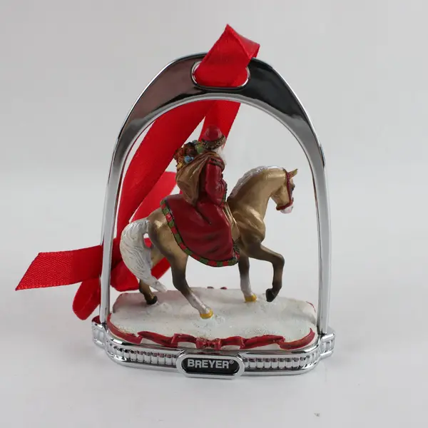 Breyer 2004 Father Christmas Stirrup Ornament Holiday Edition Mint In Box